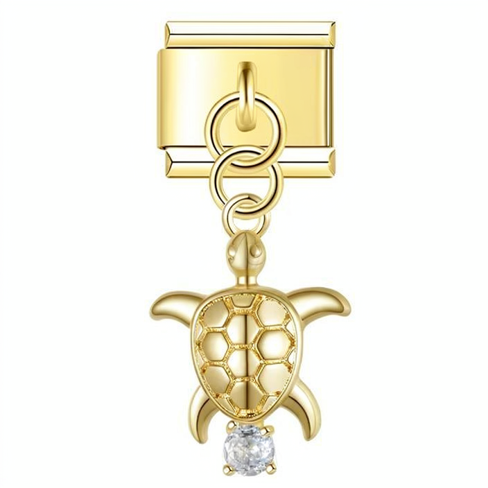 Charm colgante tortuga dorada