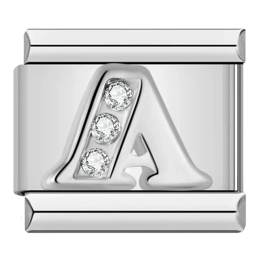 Abecedario plateado