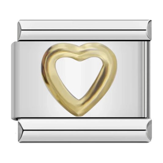Charm corazón dorado