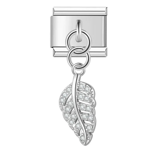 Charm colgante pluma
