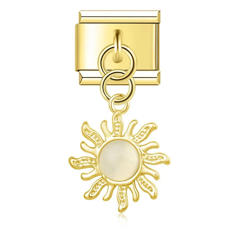 Charm colgante sol